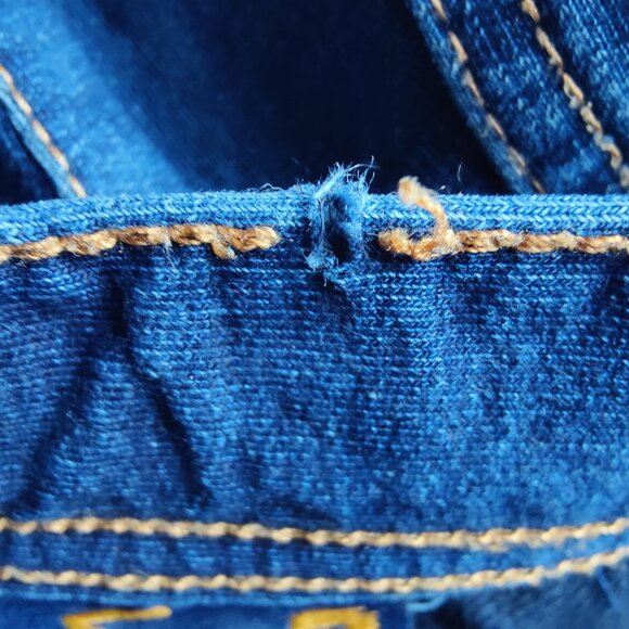 NWT Women's Seven7 Jeans Lounge Jeggings Indigo Dark Wash Knit Denim Size P/P - Picture 2 of 12